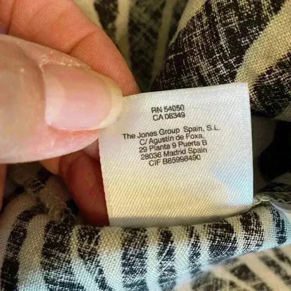 Jones New York Zebra Print 100% Linen 3/4 Sleeve Shirt Tunic Plus Size 2X. - Picture 10 of 13